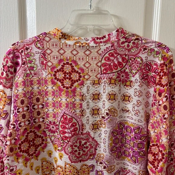 Zara Medium Patchwork Blouse Top - Picture 6 of 16